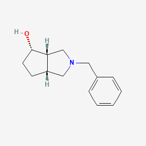 molecular formula C14H19NO B8773532 (3aS,4S,6aR)-2-benzyloctahydrocyclopenta[c]pyrrol-4-ol 