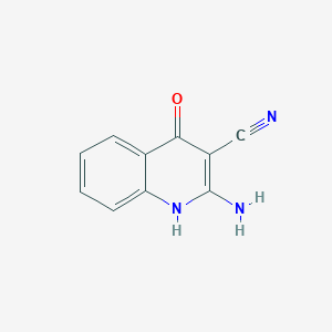 molecular formula C10H7N3O B8773538 2-Amino-3-cyano-4-hydroxyquinoline 
