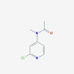 molecular formula C8H9ClN2O B8773579 N-(2-Chloro-4-pyridinyl)-N-methylacetamide 