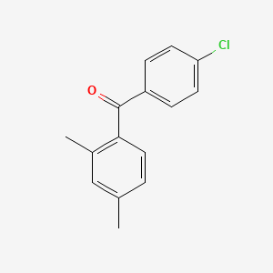 molecular formula C15H13ClO B8773609 4-Chloro-2',4'-dimethylbenzophenone CAS No. 57800-67-6