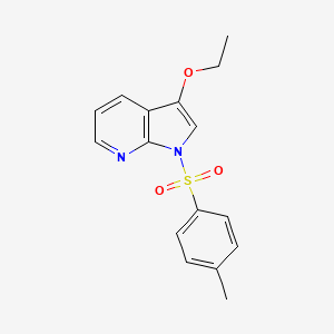 molecular formula C16H16N2O3S B8773656 3-ethoxy-1-tosyl-1H-pyrrolo[2,3-b]pyridine 