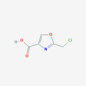 molecular formula C5H4ClNO3 B8773690 2-(Chloromethyl)oxazole-4-carboxylic acid 