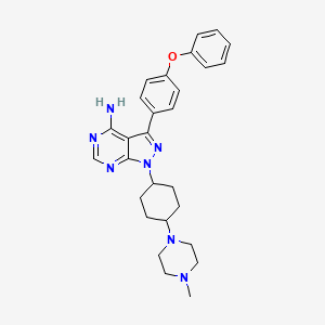 1H-Pyrazolo[3,4-d]pyriMidin-4-aMine, 1-[trans-4-(4-Methyl-1-piperazinyl)cyclohexyl]-3-(4-phenoxyphenyl)-