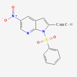 2-ethynyl-5-nitro-1-(phenylsulfonyl)-1H-pyrrolo[2,3-b]pyridine