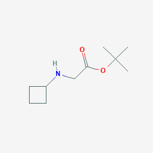 molecular formula C10H19NO2 B8773799 Tert-butyl 2-(cyclobutylamino)acetate 
