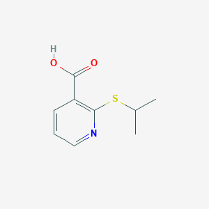 molecular formula C9H11NO2S B8773803 2-(Isopropylthio)nicotinic acid 