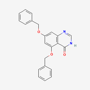 molecular formula C22H18N2O3 B8773853 5,7-Bis(benzyloxy)quinazolin-4(3H)-one CAS No. 379228-33-8