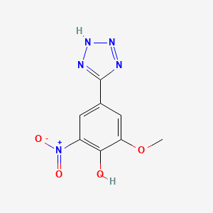 2-methoxy-6-nitro-4-(1H-tetrazol-5-yl)phenol