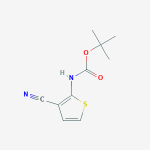 molecular formula C10H12N2O2S B8773882 tert-Butyl (3-cyano-2-thienyl)carbamate 