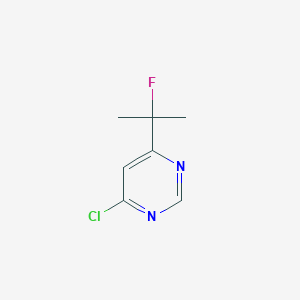 molecular formula C7H8ClFN2 B8773900 4-Chloro-6-(2-fluoropropan-2-yl)pyrimidine 