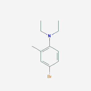 molecular formula C11H16BrN B8773902 4-bromo-N,N-diethyl-2-methylBenzenamine CAS No. 81090-38-2