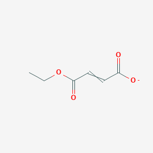molecular formula C6H7O4- B8773935 4-Ethoxy-4-oxobut-2-enoate 