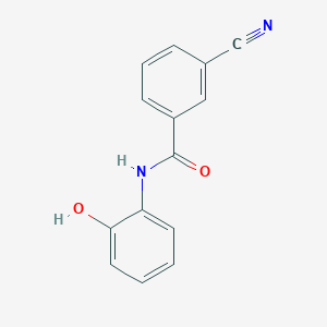 molecular formula C14H10N2O2 B8773944 3-cyano-N-(2-hydroxyphenyl)benzamide 