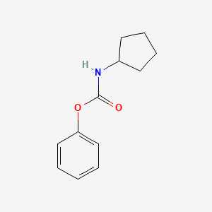 molecular formula C12H15NO2 B8773952 Phenyl N-cyclopentylcarbamate CAS No. 58713-31-8