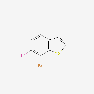molecular formula C8H4BrFS B8773964 7-Bromo-6-fluorobenzo[b]thiophene 