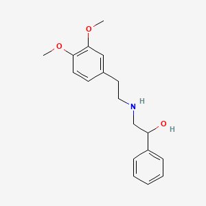 molecular formula C18H23NO3 B8773989 2-{[2-(3,4-Dimethoxyphenyl)ethyl]amino}-1-phenylethanol 