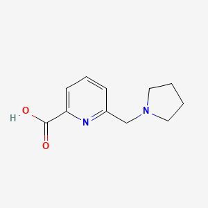 molecular formula C11H14N2O2 B8773997 6-(Pyrrolidin-1-ylmethyl)picolinic acid 