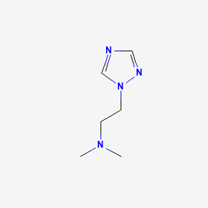 molecular formula C6H12N4 B8773999 1H-1,2,4-Triazole, 1-(2-dimethylaminoethyl)- CAS No. 51444-27-0