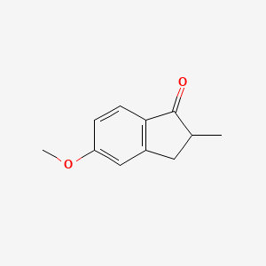 molecular formula C11H12O2 B8774021 5-Methoxy-2-methylindan-1-one 