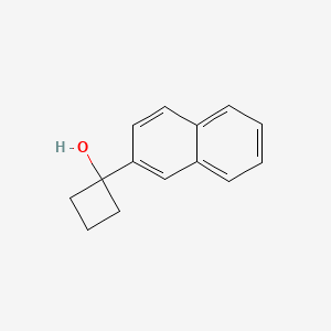 molecular formula C14H14O B8774039 1-(Naphthalen-2-yl)cyclobutan-1-ol CAS No. 57350-96-6