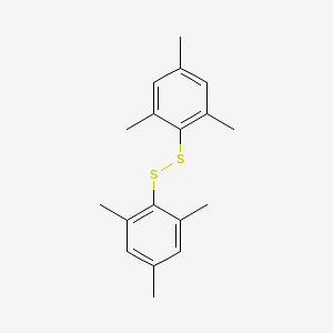 molecular formula C18H22S2 B8774054 1,1'-Dithiobis(2,4,6-trimethylbenzene) dimesityl disulfide CAS No. 1483-92-7