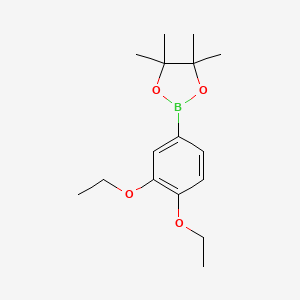 molecular formula C16H25BO4 B8774067 2-(3,4-Diethoxy-phenyl)-4,4,5,5-tetramethyl-[1,3,2]dioxaborolane 