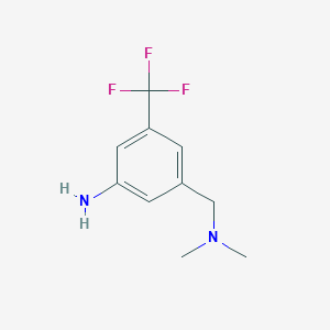 molecular formula C10H13F3N2 B8774071 3-((Dimethylamino)methyl)-5-(trifluoromethyl)benzenamine 