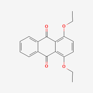 molecular formula C18H16O4 B8774137 1,4-Diethoxyanthracene-9,10-dione CAS No. 75829-97-9