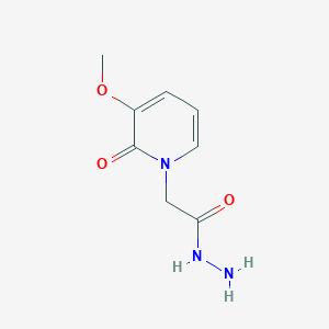 molecular formula C8H11N3O3 B8774154 1(2H)-Pyridineaceticacid,3-methoxy-2-oxo-,hydrazide(9CI) 
