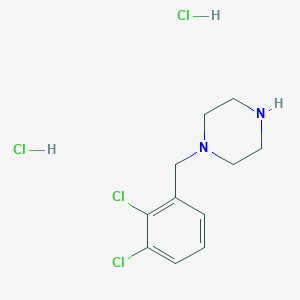 molecular formula C11H16Cl4N2 B8774180 1-(2,3-Dichlorobenzyl)piperazine dihydrochloride 