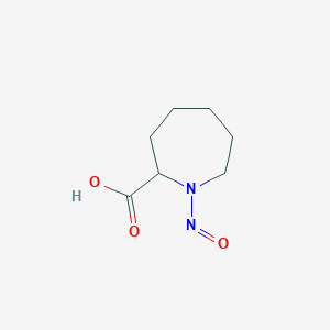 molecular formula C7H12N2O3 B8774181 1-Nitrosoazepane-2-carboxylic acid CAS No. 34436-01-6