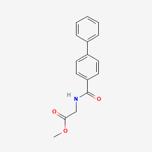 [(Biphenyl-4-carbonyl)amino]acetic acid methyl ester