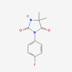 5,5-Dimethyl-3-(p-fluorophenyl)hydantoin