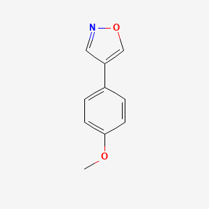 molecular formula C10H9NO2 B8774273 4-(4-Methoxyphenyl)isoxazole CAS No. 37928-11-3