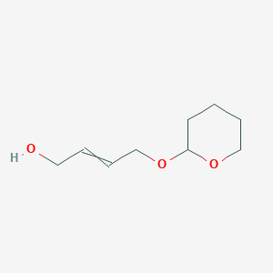 molecular formula C9H16O3 B8774304 4-(Oxan-2-yloxy)but-2-en-1-ol 