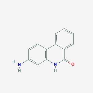 molecular formula C13H10N2O B8774310 3-Aminophenanthridin-6(5h)-one CAS No. 22860-48-6