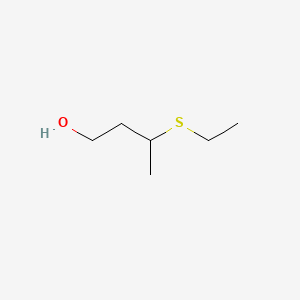 molecular formula C6H14OS B8774317 3-(Ethylthio)-1-butanol CAS No. 117013-33-9