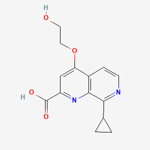 8-cyclopropyl-4-(2-hydroxyethoxy)-1,7-Naphthyridine-2-carboxylic acid