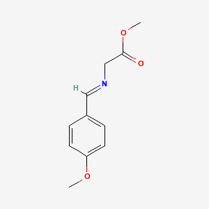 molecular formula C11H13NO3 B8774370 N-(4-Methoxybenzylidene)glycine methyl ester CAS No. 126079-16-1