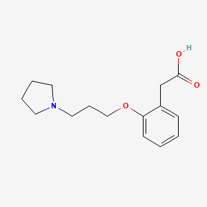 Benzeneacetic acid, 2-[3-(1-pyrrolidinyl)propoxy]-