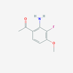 1-(2-Amino-3-fluoro-4-methoxyphenyl)ethanone