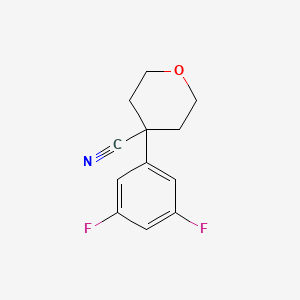 4-(3,5-difluorophenyl)tetrahydro-2H-pyran-4-carbonitrile