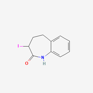 molecular formula C10H10INO B8774402 2H-1-Benzazepin-2-one, 1,3,4,5-tetrahydro-3-iodo- 