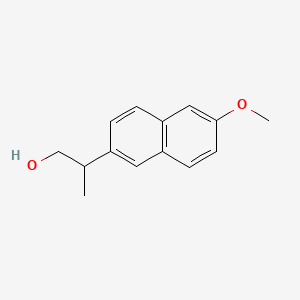 molecular formula C14H16O2 B8774424 2-(6-Methoxynaphthalen-2-yl)propan-1-ol 