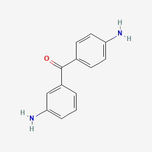 molecular formula C13H12N2O B8774432 (3-Aminophenyl)(4-aminophenyl)methanone CAS No. 51458-66-3