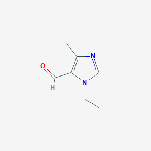 molecular formula C7H10N2O B8774452 1-ethyl-4-methyl-1H-imidazole-5-carbaldehyde 