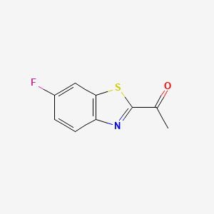 molecular formula C9H6FNOS B8774481 2-Acetyl-6-fluorobenzothiazole 