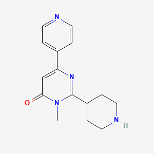 3-Methyl-2-(piperidin-4-yl)-6-(pyridin-4-yl)pyrimidin-4(3H)-one