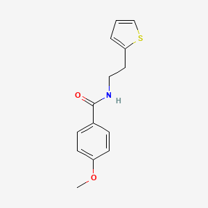 4-methoxy-N-[2-(thiophen-2-yl)ethyl]benzamide