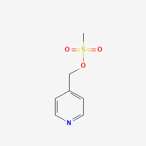 molecular formula C7H9NO3S B8774497 Pyridine-4-ylmethyl methanesulfonate 